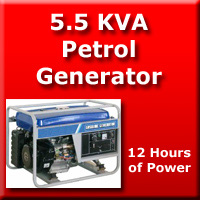 Generator 5.5KVA petrol
